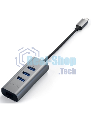 USB-концентратор Satechi ST-TC2N1USB31AM, USB Type-C, USB 3.0/RJ-45, USB Type-C