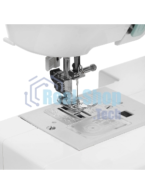 Швейная машина Janome HD6130 белый/зеленый, компьютеризированная, горизонтальный, 30 операций, автоматическая петля