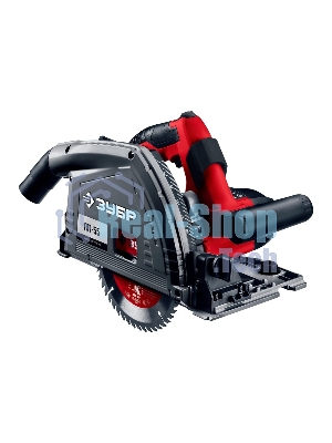 Пила погружная Зубр с шиной, 90-55 мм, диск 165 мм, 1200 Вт, ПП-55Н