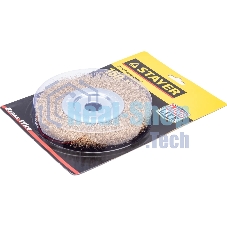 Кордщетка STAYER PROFESSIONAL 35122-150 д/УШМ витая стальная латун.проволока 0.3мм 150мм/22мм