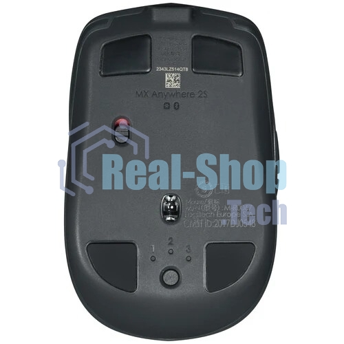 Мышь беспроводная Logitech MX Anywhere 2S графитовый, 4000 dpi, радиоканал, Bluetooth, USB, кнопки - 6