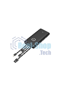 Портативный аккумулятор Powerbank Perfeo ABSOLUTE 10000mah In Micro usb,USB /Out USB,Micro usb,Type-C,Lightning, 2.1А/ черный (PF_B4878)