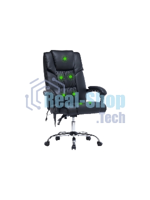 Кресло Cactus CS-CHR-OC02M-BK черный, экокожа