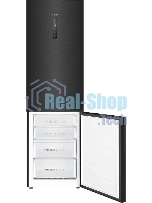 Холодильник Haier C4F740CDBGU1 графитовый двухкамерный 286/115л морозилка снизу, No Frost
