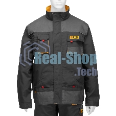 Куртка профессиональная рабочая Denzel 65% полиэстер 35% хлопок, XXXL