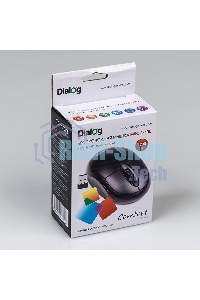 Мышь беспроводная Dialog Comfort MROC-10U черный, 1200 dpi, радиоканал, USB, кнопки - 3