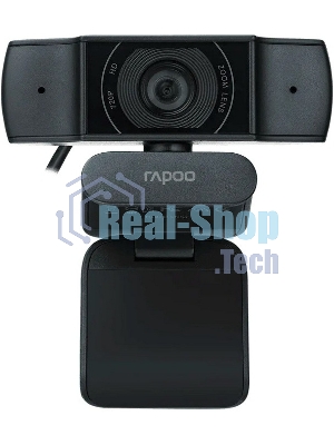 Веб-Камера Rapoo C200, USB 2.0, 1280x720/640x480, 2.0Mpx, Микрофон, Крепление: зажим, Черный
