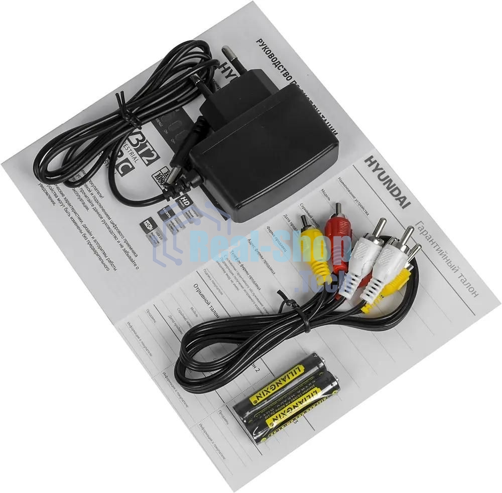 Приставка для цифрового ТВ Hyundai H-DVB440 черный, DVB-T2, DVB-T, DVB-C, HDMI, USB 2.0 x2