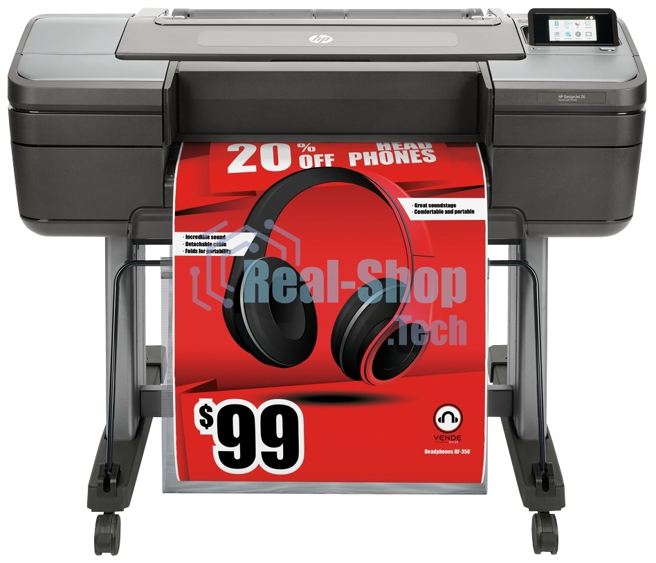 Плоттер струйный HP DesignJet Z6 Postscript (T8W15A), A1, цветной, 24