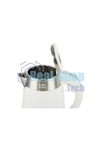 Чайник электрический HOMESTAR HS-1021, 1500Вт 1,7л, нержавейка+пластик, белый, двойной корпус