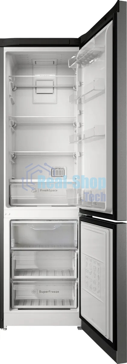 Холодильник Indesit ITS 5200 NG темно-серый двухкамерный 247/78л морозилка снизу, No Frost