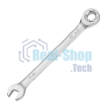 Ключ комбинированный трещоточный Denzel 14705 11 мм, CrV, матовый хром