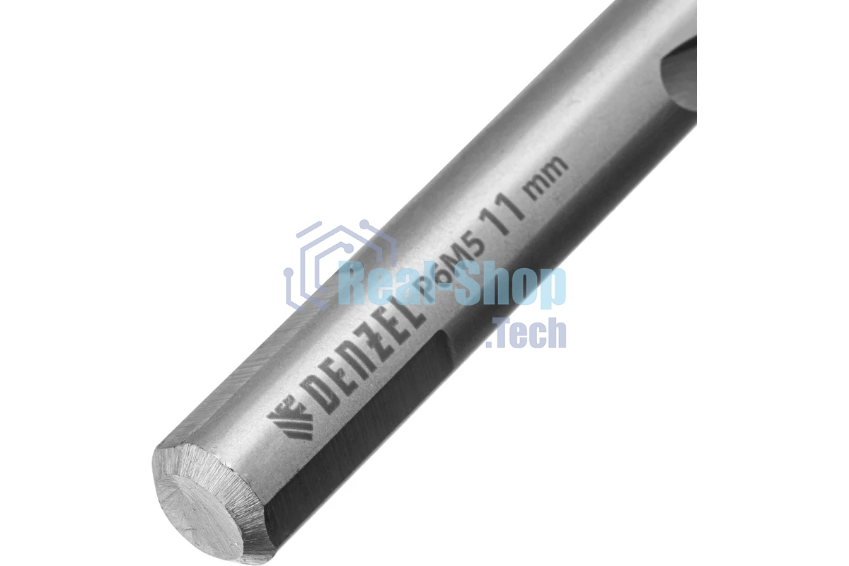 Сверло спиральное по металлу Denzel 11 x 142 мм, Р6М5, Golden Tip