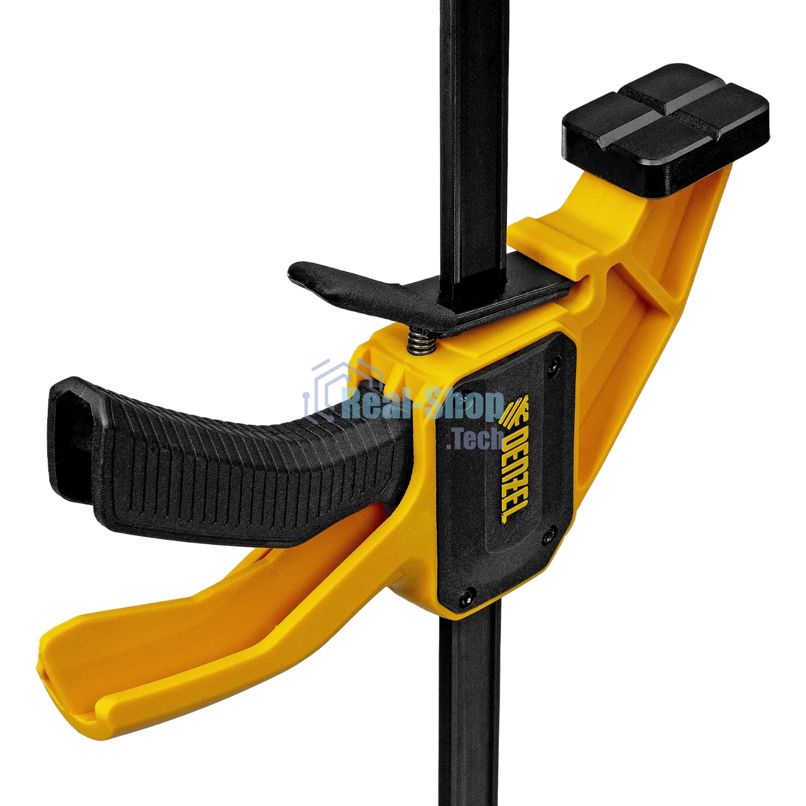 Струбцина Denzel F-образная, быстрозажимная, 600 х 80 мм, усиленный нейлоновый корпус