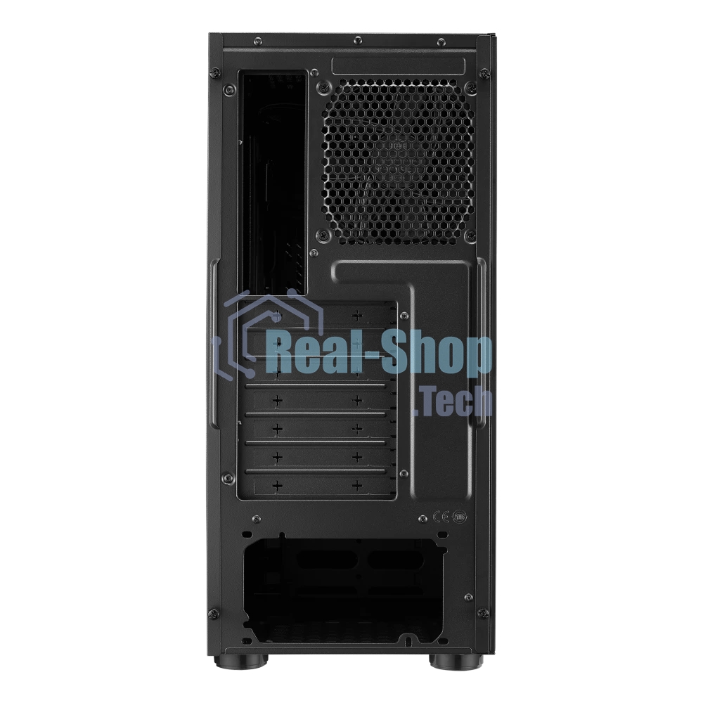 Компьютерный корпус без блока питания Cooler Master Elite 500, 2xUSB3.2, 1x120Fan, w/o PSU, Black, w/o ODD, Window TG left panel, ATX