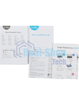 Бесшовный Mesh роутер Cudy M1800(3-Pack) AX1800 10/100/1000BASE-TX белый (упак.:3шт)
