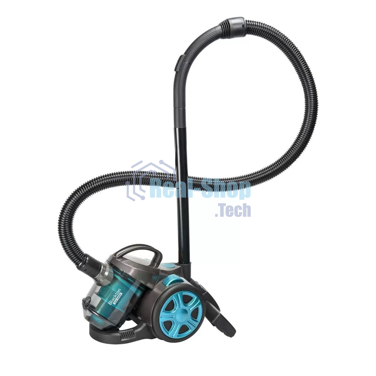 Пылесос Blackton Bt VC1802B черный/голубой, 350/1400 Вт, уборка сухая, пылесборник контейнер 2 л