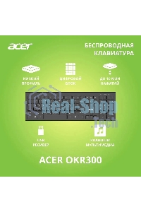 Клавиатура беспроводная Acer OKR300 черный USB (ZL.KBDEE.014)