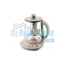 Чайник электрический BRAYER BR1015 2200 Вт,1,5 л, подст, 40-100 °С, завар.чая, стеклян