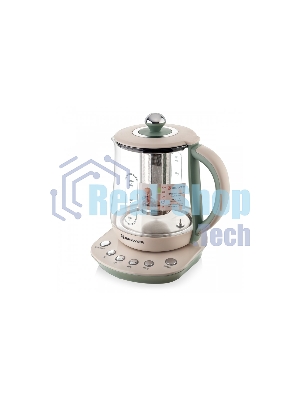 Чайник электрический BRAYER BR1015 2200 Вт,1,5 л, подст, 40-100 °С, завар.чая, стеклян