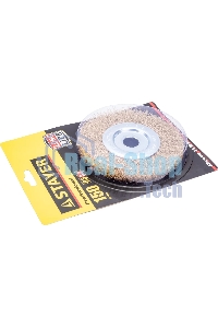 Кордщетка STAYER PROFESSIONAL 35122-150 д/УШМ витая стальная латун.проволока 0.3мм 150мм/22мм