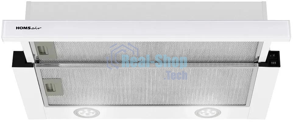 Вытяжка телескопическая HOMSair Flat 60 белый, 60 см, 520 куб. м/ч, 47 дБ