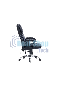 Кресло офисное Cactus CS-CHR-OC02M-BK черный, эко.кожа, крестов. сталь