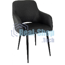 Кресло офисное Бюрократ CH-380F черный, эко.кожа, на ножках металл