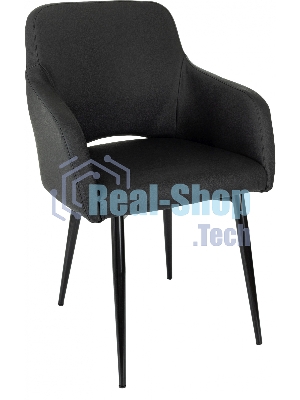 Кресло офисное Бюрократ CH-380F черный, эко.кожа, на ножках металл