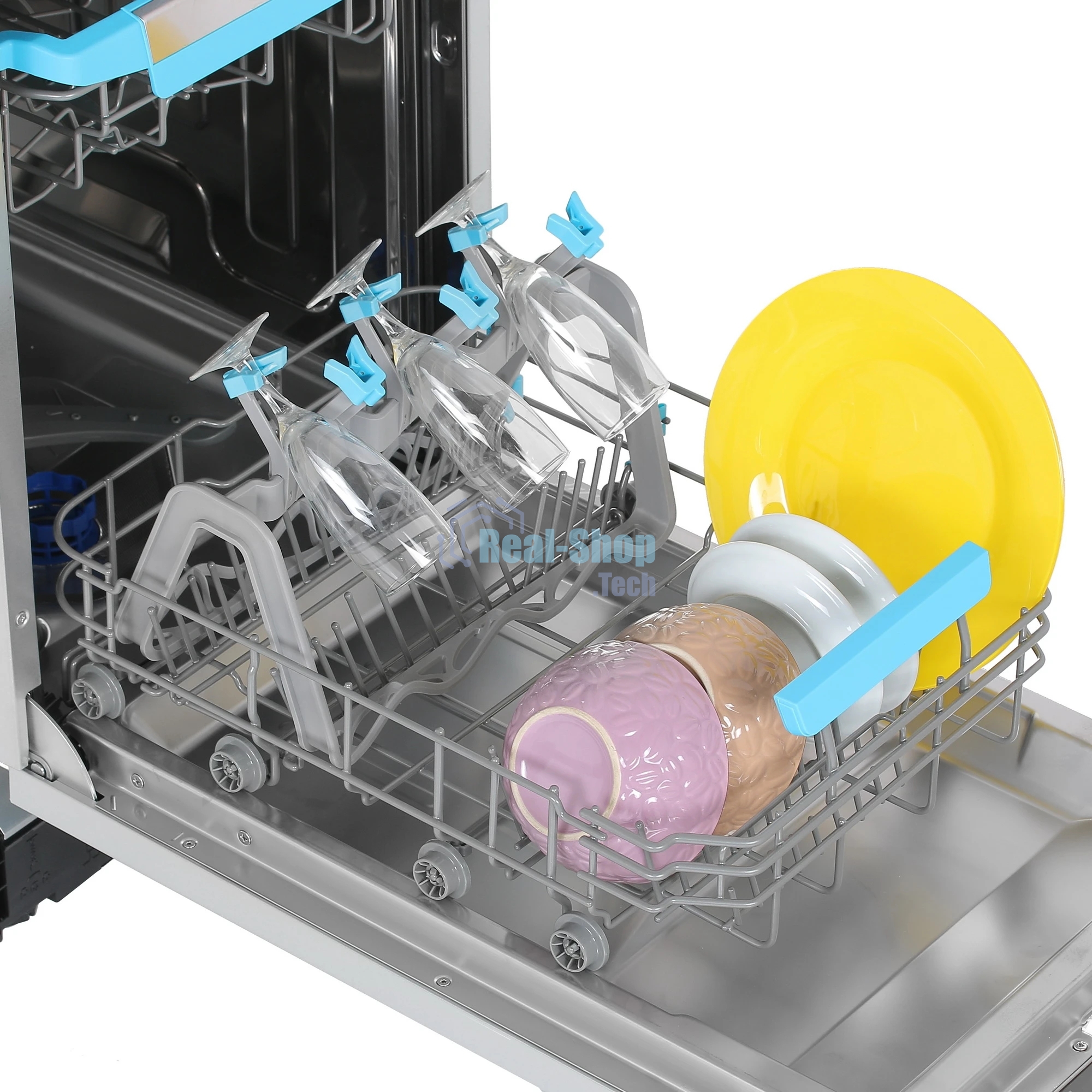 Встраиваемая посудомоечная машина Korting KDI 45570, нержавеющая сталь, 44.8 см, 10 компл., 47 дБ, класс A++