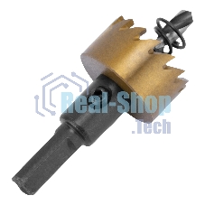 Коронка по металлу Denzel HSS, 26 мм, нитридтитановое покрытие