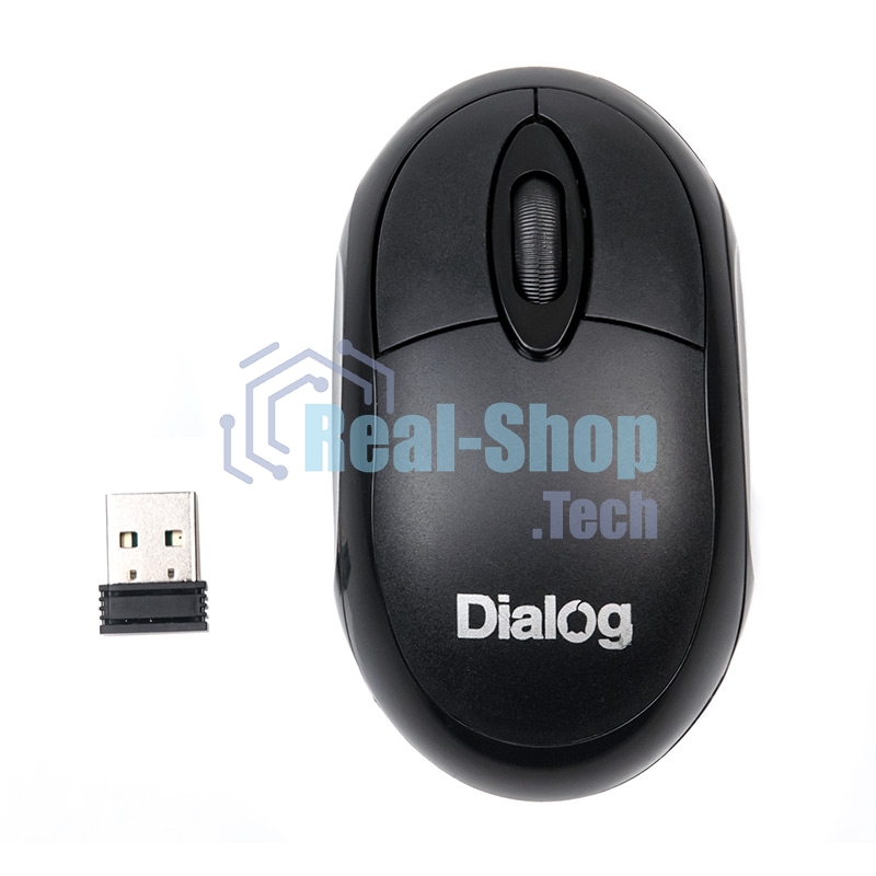 Мышь беспроводная Dialog Comfort MROC-10U черный, 1200 dpi, радиоканал, USB, кнопки - 3