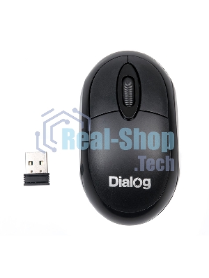 Мышь беспроводная Dialog Comfort MROC-10U черный, 1200 dpi, радиоканал, USB, кнопки - 3
