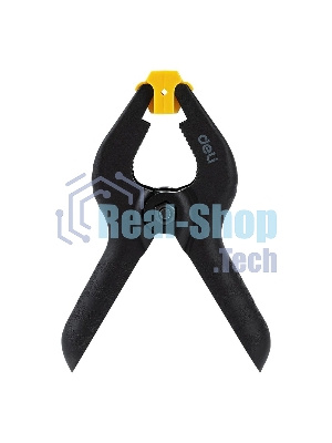 Струбцина-зажим пружинная Deli DL110004 длина 100мм, макс.диаметр зажима 30мм, макс.усилие зажима 120N