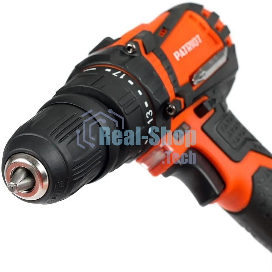 Дрель-шуруповерт аккумуляторная Patriot BR 203UES, Аккумуляторная, 20В, 2 АКБ, Кейс