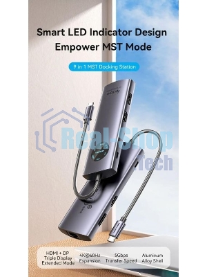 USB-концентратор Vention TQUHB, USB Type-C, USB 2.0/HDMI/RJ-45/SD/USB 3.0, USB Type-C