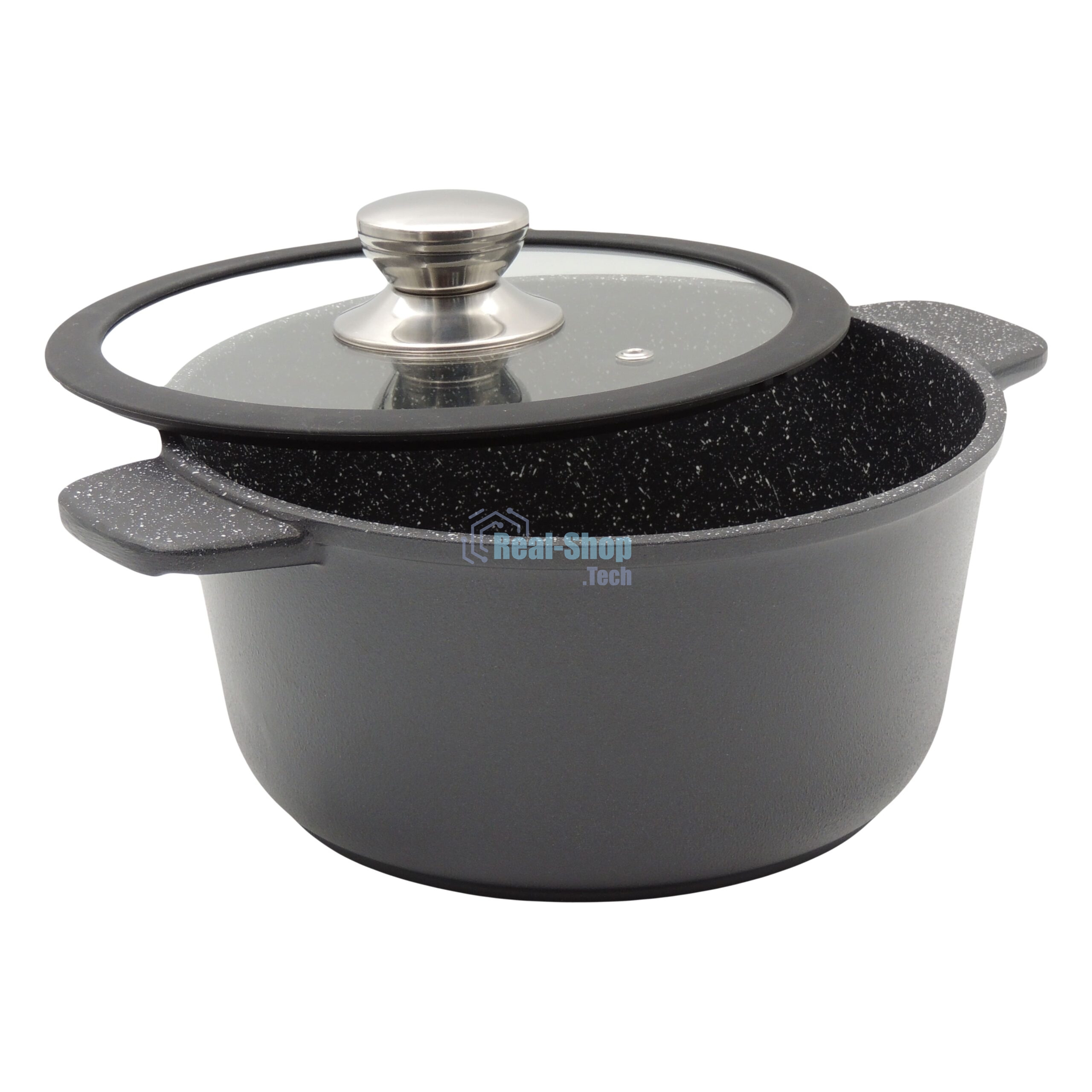 Кастрюля универсальная Victoria D08 2,0G АЛА 2,0 л со стеклянной крышкой