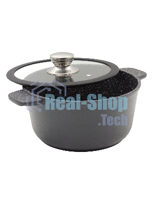 Кастрюля универсальная Victoria D08 2,0G АЛА 2,0 л со стеклянной крышкой