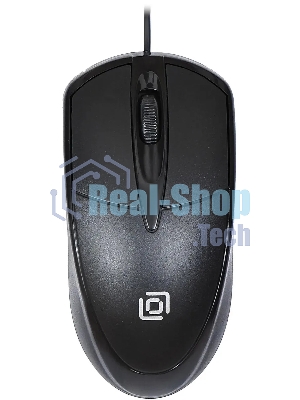 Мышь проводная Oklick 125M черный оптическая (1200dpi) USB (2but)