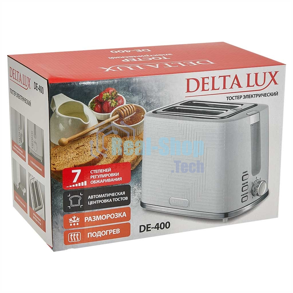 Тостер DELTA LUX DE-400 белый