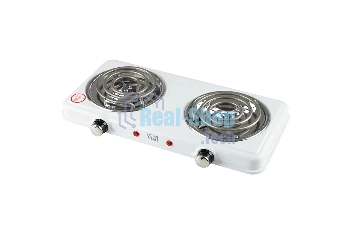 Плитка электрическая HOMESTAR HS-1109, 2 конф, белый, ТЭН