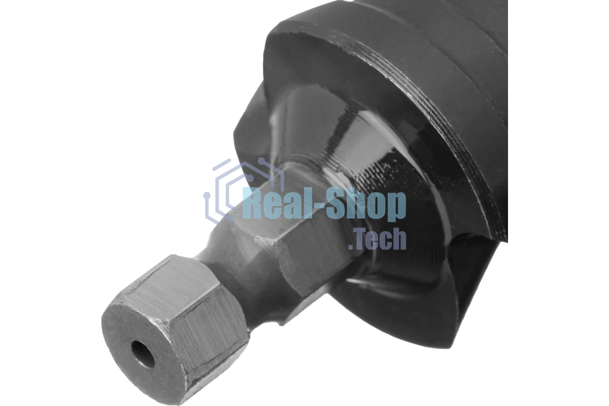 Сверло ступенчатое Denzel 4-6-8-10-12-14-16-18-20-22-24-26-28-30-32 мм, Р6М5, 6-гр. хвостовик 723606