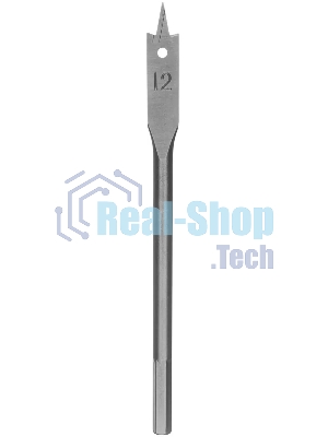Сверло по дереву Сибртех перовое, 12 мм
