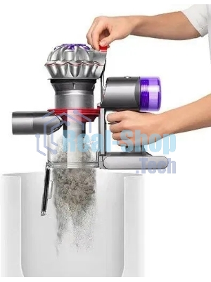 Пылесос Dyson V8 Absolute SV25 желтый/никель, питание от аккумулятора, 115 Вт, уборка сухая, пылесборник 0,54 л