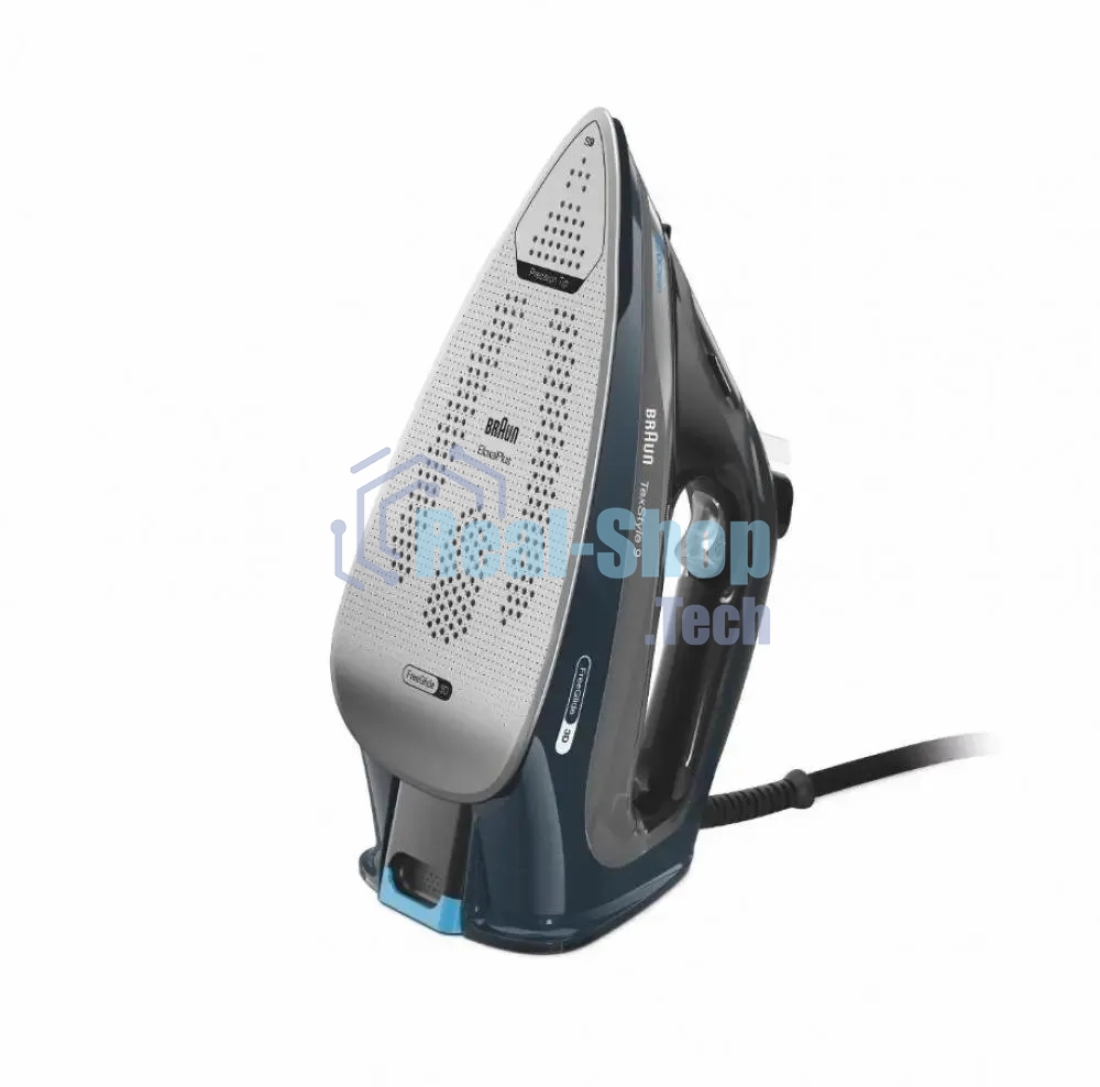 Утюг Braun SI9682DB черный/синий, 3200 Вт, 60 г/мин, 260 г/мин, 330 мл