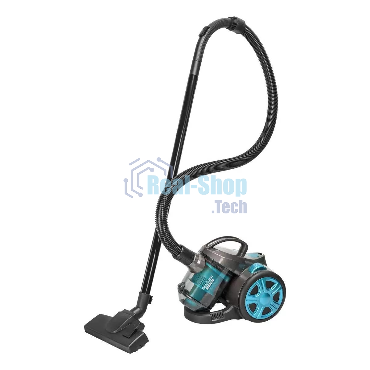 Пылесос Blackton Bt VC1802B черный/голубой, 350/1400 Вт, уборка сухая, пылесборник контейнер 2 л