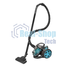 Пылесос Blackton Bt VC1802B черный/голубой, 350/1400 Вт, уборка сухая, пылесборник контейнер 2 л