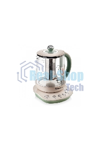Чайник электрический BRAYER BR1015 2200 Вт,1,5 л, подст, 40-100 °С, завар.чая, стеклян