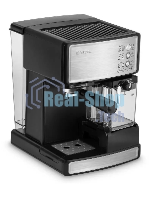 Кофеварка рожковая Vitek VT-1514 (BK) нержавеющая сталь/черный, исп. кофе - молотый, 1.65 л, 1238 Вт, 15 бар