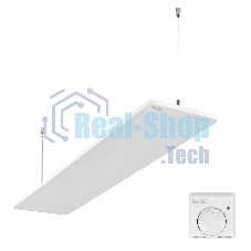 Комплект обогреватель инфракрасный Ballu BIH-GSW-0.8 + BMT-1 белый, 800 Вт, 16 м2, термостат